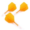 CUESOUL Plumas Cuesoul - ROST T19 Integrated Dart Flights - Big Wing - Orange Clear