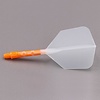 CUESOUL Plumas Cuesoul - ROST T19 Integrated Dart Flights - Big Wing - Clear Orange