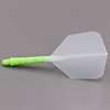 CUESOUL Plumas Cuesoul - ROST T19 Integrated Dart Flights - Big Wing - Clear Lime