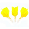 CUESOUL Plumas Cuesoul - ROST T19 Integrated Dart Flights - Big Wing - Yellow Clear