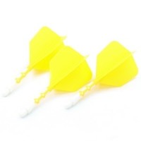 Plumas Cuesoul - ROST T19 Integrated Dart Flights - Big Wing - Yellow White