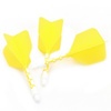 CUESOUL Plumas Cuesoul - ROST T19 Integrated Dart Flights - Big Wing - Yellow White
