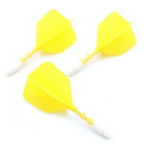 CUESOUL Plumas Cuesoul - ROST T19 Integrated Dart Flights - Big Wing - Yellow White