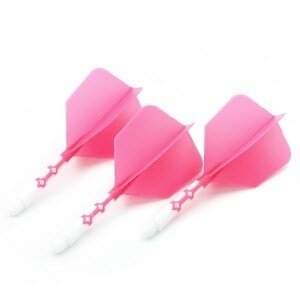 Plumas Cuesoul - ROST T19 Integrated Dart Flights - Big Wing - Pink White