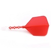 CUESOUL Plumas Cuesoul - ROST T19 Integrated Dart Flights - Big Wing - Red Clear
