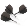 CUESOUL Plumas Cuesoul - ROST T19 Integrated Dart Flights - Big Wing - Black Clear