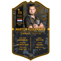 Ultimate Darts Card Martijn Kleermaker