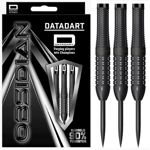 DATADART Dardos Datadart Obsidian 90% Concave Rear Black PVD Punta de Acero