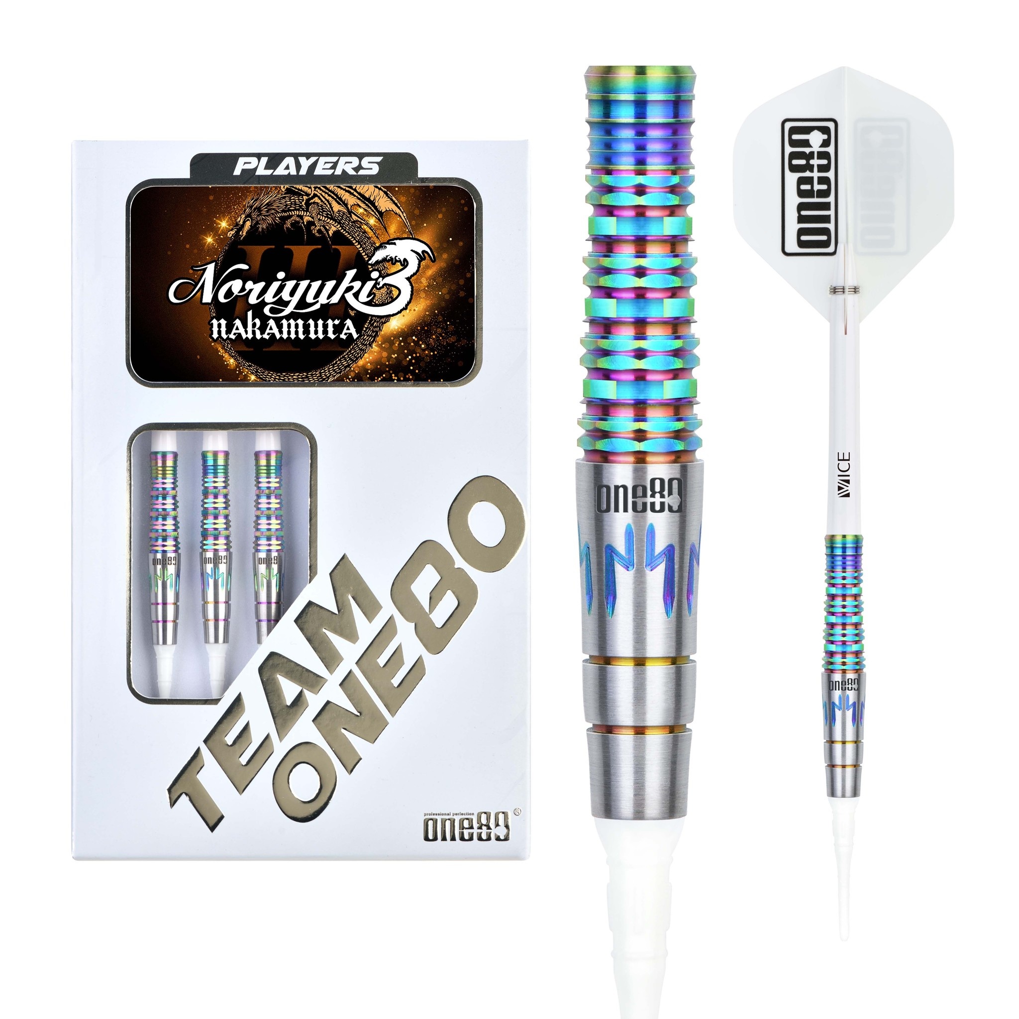 Dardos ONE80 Noriyuki Nakamura Signature V3 90 Punta de Plástico
