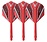 Plumas Cuesoul - Tero Flight System AK5 Rost Black Pattern - Red Standard