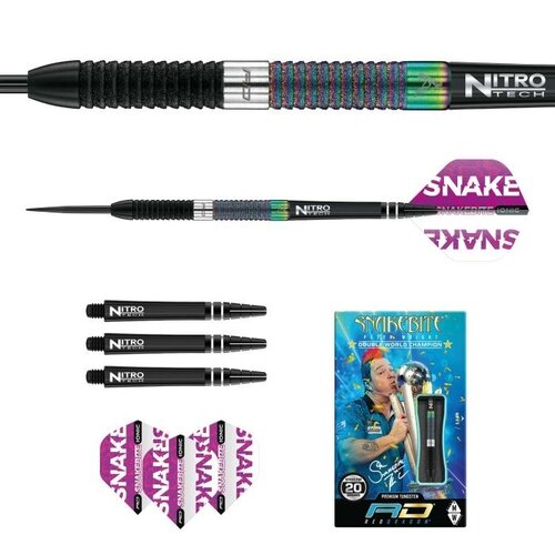 Red Dragon Dardos Red Dragon Peter Wright Snakebite World Champion Diamond Edition Punta de Acero