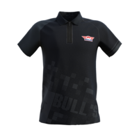 Bull's Plain Black Polo Camiseta de Dardos