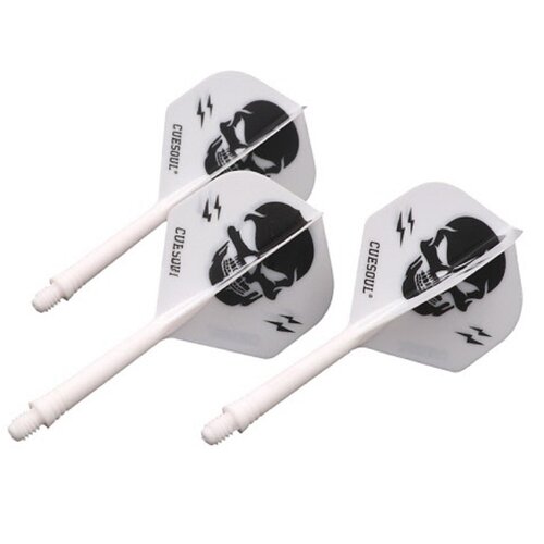 CUESOUL Plumas Cuesoul - ROST Integrated Dart Flights - LOVEone - White