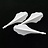 Plumas Cuesoul - TRAJ AK8 Integrated Dart Flights - Cloud Shape - White