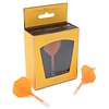 CUESOUL Plumas Cuesoul - ROST T19 Integrated Dart Flights - Standard Shape - Clear Orange