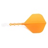 CUESOUL Plumas Cuesoul - ROST T19 Integrated Dart Flights - Standard Shape - Clear Orange