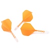 CUESOUL Plumas Cuesoul - ROST T19 Integrated Dart Flights - Standard Shape - Clear Orange