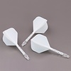 CUESOUL Plumas Cuesoul - ROST T19 Integrated Dart Flights - Standard Shape - Clear White