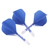 CUESOUL Plumas Cuesoul - ROST T19 Integrated Dart Flights - Standard Shape - Clear Blue