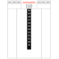 Scoreboard 30x40 CM impreso con texto o logotipo - Todo color