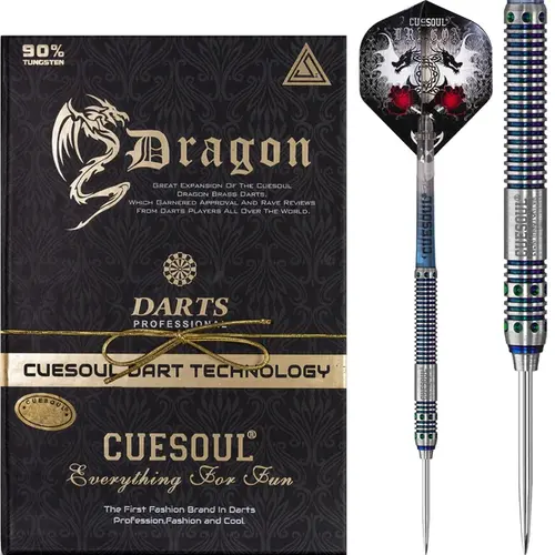 CUESOUL Dardos Cuesoul Dragon Blue 90% Punta de Acero