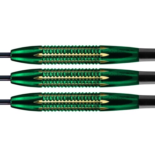 Bull's Dardos Bull's Ricky Evans Shell Coated Green Brass Punta de Acero