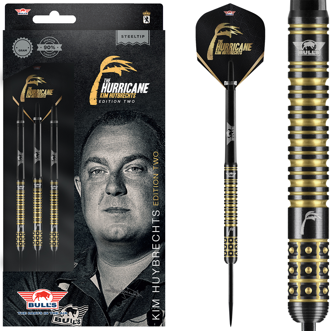 Dardos Bull's Kim Huybrechts Black E2 90 Punta de Acero