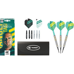 Dardos Target Rob Cross Brass Conjunto 22 Piezas Punta de Plástico