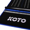 KOTO KOTO Alfombra Checkout Azul + Oche 285 x 80cm - Protector De Suelo