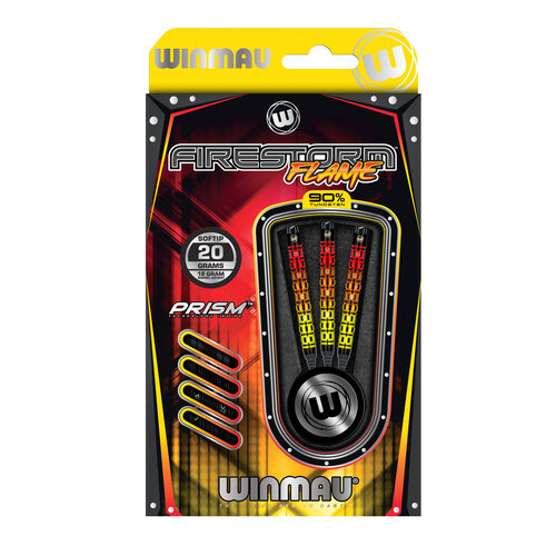 Winmau Dardos Winmau Firestorm Flame Straight 90% Punta de Plástico