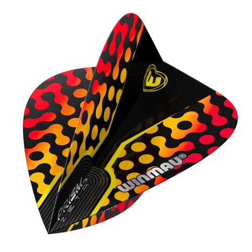 Winmau Plumas Winmau Prism Zeta Kite Black/Yellow