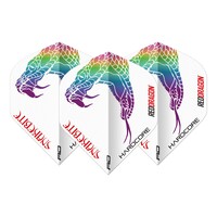 Plumas Red Dragon Peter Wright Yin Yang Black White