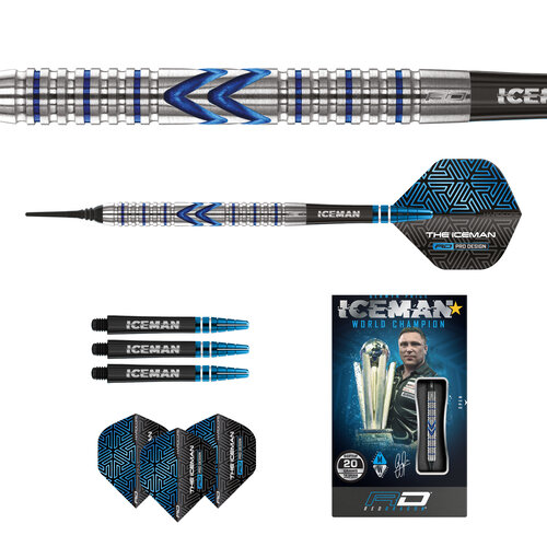 Red Dragon Dardos Red Dragon Gerwyn Price Iceman Midnight 90% Punta de Plástico