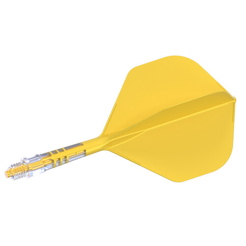 CUESOUL Plumas Cuesoul ROST T19 Integrated Dart Flights Big Standard Wing Carbon Yellow