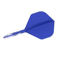 Plumas Cuesoul ROST T19 Integrated Dart Flights Big Standard Wing Carbon Blue