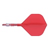 CUESOUL Plumas Cuesoul ROST T19 Integrated Dart Flights Big Standard Wing Carbon Red