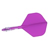 CUESOUL Plumas Cuesoul ROST T19 Integrated Dart Flights Small Standard Wing Carbon Purple