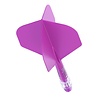 CUESOUL Plumas Cuesoul ROST T19 Integrated Dart Flights Small Standard Wing Carbon Purple