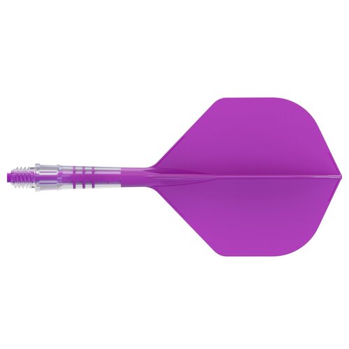 CUESOUL Plumas Cuesoul ROST T19 Integrated Dart Flights Small Standard Wing Carbon Purple