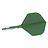 Plumas Cuesoul ROST T19 Integrated Dart Flights Small Standard Wing Carbon Green