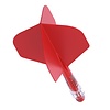 CUESOUL Plumas Cuesoul ROST T19 Integrated Dart Flights Small Standard Wing Carbon Red