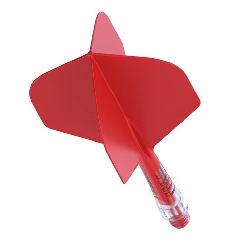 CUESOUL Plumas Cuesoul ROST T19 Integrated Dart Flights Small Standard Wing Carbon Red