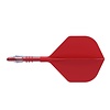 CUESOUL Plumas Cuesoul ROST T19 Integrated Dart Flights Small Standard Wing Carbon Red