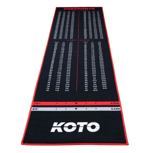 KOTO KOTO Alfombra Checkout Roja 285 x 80 cm - Protector De Suelo