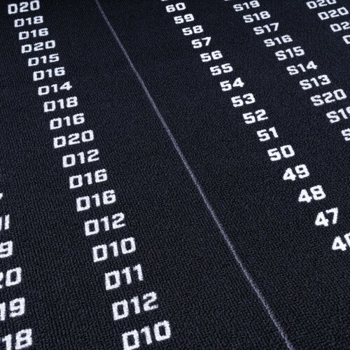 KOTO KOTO Alfombra Checkout Gris 285 x 80 cm - Protector De Suelo