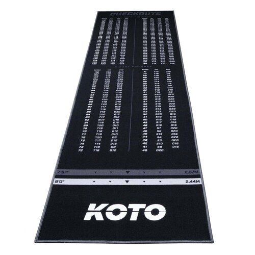KOTO KOTO Alfombra Checkout Gris 285 x 80 cm - Protector De Suelo