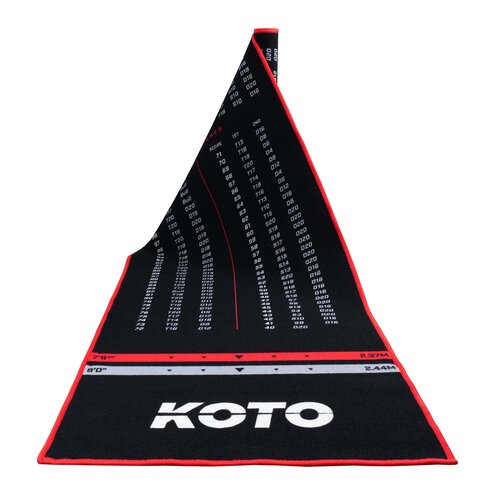 KOTO KOTO Alfombra Checkout Roja 285 x 80cm + oche - Protector De Suelo