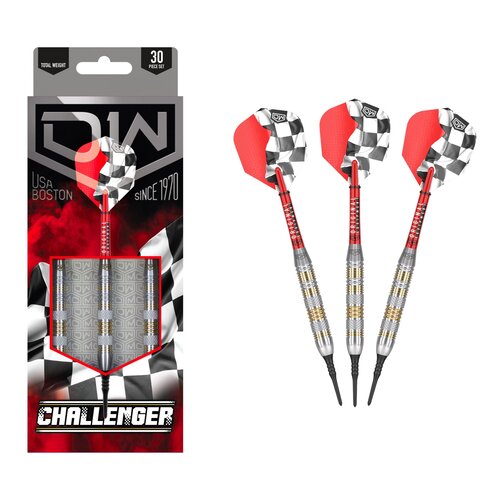 DW Original Dardos DW Challenger Silver Brass Punta de Plástico