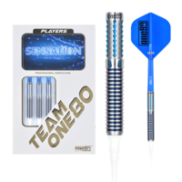 Dardos ONE80 Tanja Bencic Sensation Light Blue 90%  Punta de Plástico