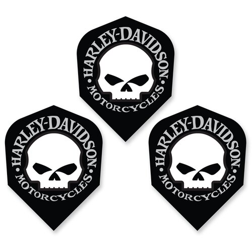 DW Original Plumas DW Harley Davidson White Skull NO6